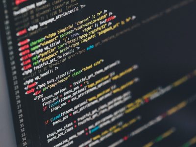 monitor showing code on the screen