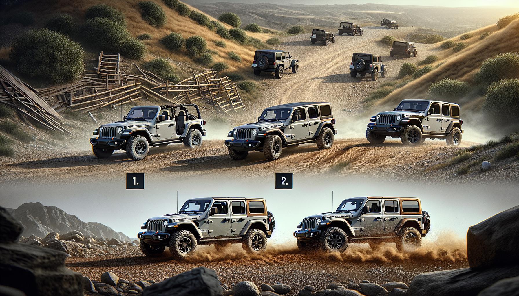 Difference Between Jeep Wrangler Models Sport, Sahara, and Rubicon Compared