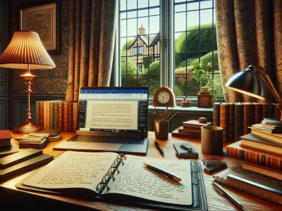 Former Versus Latter: Understanding Their Usage in English a-desk-with-a-notebook-and-laptop-summarizing-former-and-latter-usage