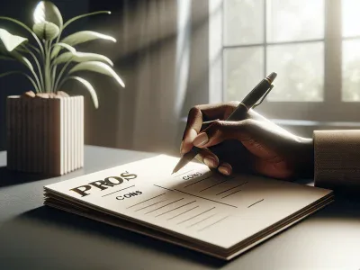 a-desk-with-a-notepad-showing-detailed-pros-and-cons-columns