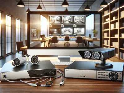 Which Is Best: DVR or NVR? a-workspace-featuring-dvr-and-nvr-security-systems-setup-for-comparison