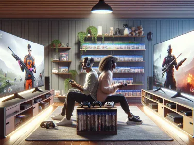 Xbox Versus PlayStation: A Comparative Analysis comparing-xbox-series-x-and-playstation-5-consoles-in-a-cozy-living-room-setting