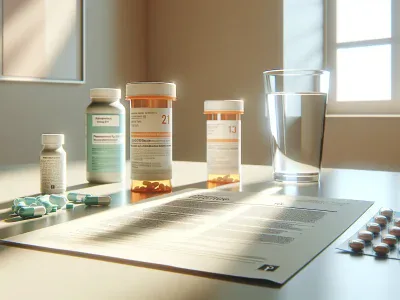 two-medicine-bottles-labeled-tylenol-and-motrin-on-a-table-in-a-consultation-room