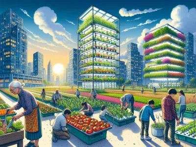 Alternatives To Greenhouse a-community-garden-and-vertical-farm-in-an-urban-setting-demonstrating-sustainable-agriculture-alter
