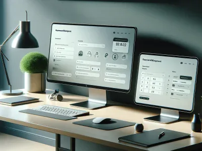 a-comparison-of-bitwarden-and-1password-on-dual-screen-monitors-in-an-office