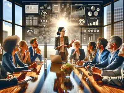 Alternatives To Less Annoying CRM a-diverse-team-discussing-crm-alternatives-in-a-modern-office-environment