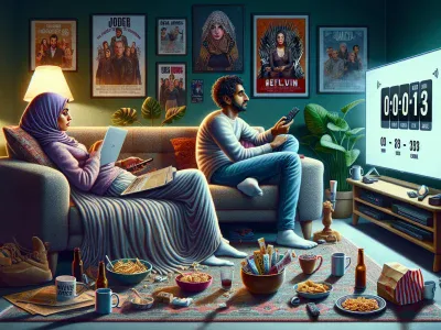 Difference Between Binge Watching and Weekly Release a-living-room-with-binge-watching-and-weekly-release-setups