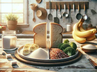 a-plate-with-simple-and-complex-carbohydrates-under-natural-light