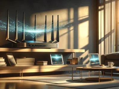 Difference Between WiFi 5 and WiFi 6 a-scene-illustrating-wi-fi-6-technology-in-a-connected-living-environment