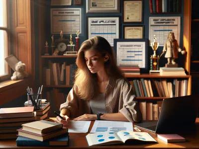 a-student-comparing-grant-and-scholarship-options-at-a-study-desk