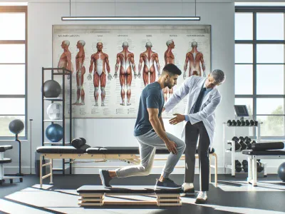 a-therapist-helps-a-patient-with-rehabilitation-exercises-in-a-clinic