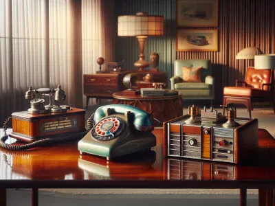 Difference Between Vintage and Retro Collectibles a-vintage-rotary-phone-beside-its-modern-retro-replica