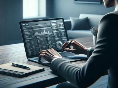 an-individual-reviewing-a-credit-report-on-a-laptop-at-a-desk