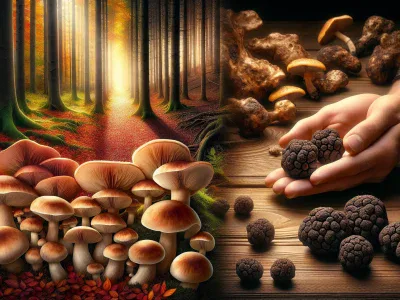 mushroom-and-truffle-settings-depicted-in-a-detailed-dual-scene-comparison