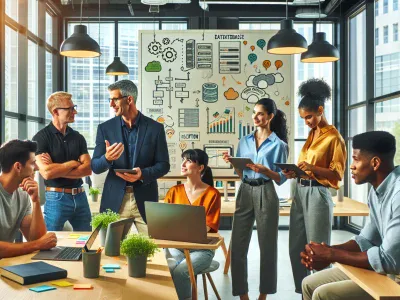 Alternatives To Couchbase Capella tech-professionals-brainstorming-about-database-alternatives-in-a-modern-office