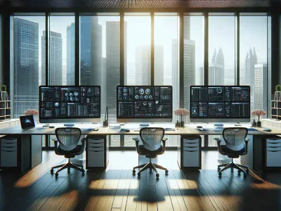 Bolt 2 vs Lovable vs Claude Code: Comparative Analysis of Leading Solutions three-computers-showcasing-bolt-2-lovable-and-claude-code-interfaces-in-a-modern-office-setting