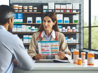 Understanding Vyvanse and Adderall a-doctor-discussing-adhd-medication-options-in-a-clinical-office