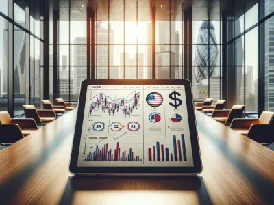 a-tablet-on-a-desk-shows-financial-data-comparing-the-euro-and-dollar