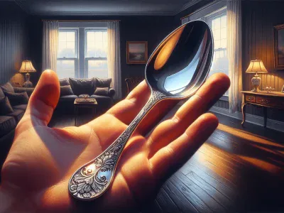 a-hand-holding-a-sterling-silver-spoon-and-a-silver-plated-spoon
