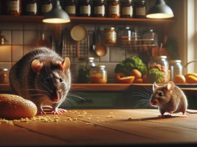 a-norway-rat-and-a-house-mouse-in-a-kitchen-exploring-food