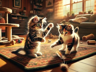 a-playful-male-kitten-and-a-gentle-female-kitten-in-a-cozy-living-room