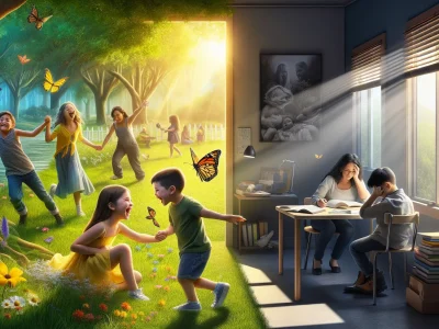 two-siblings-playing-joyfully-in-a-park-contrasting-with-indoor-study-stress