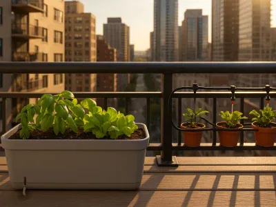 Self-Wicking Beds Vs. Drip Irrigation For High-Rise Balconies a-gardener-on-a-high-rise-balcony-comparing-self-wicking-planter-and-drip-irrigation