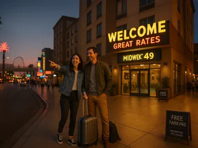 a-smiling-couple-outside-an-affordable-las-vegas-hotel-at-neon-lit-dusk