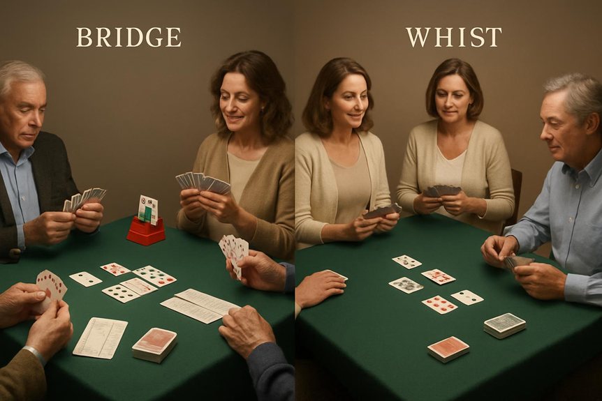 The Difference Between Bridge And Whist How To Tell Them Apart Fast Card Games Comparison Guide 1i001 
