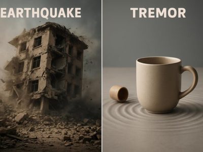 earthquake versus tremor comparison
