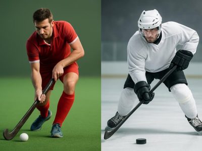 field vs ice hockey