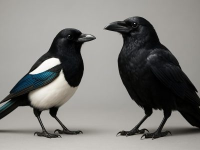 magpie s contrasting features