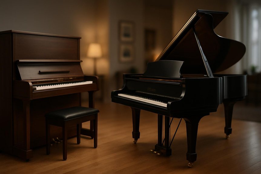 Piano Example The Difference Between Upright and Grand Piano, With Quick Real-World ...