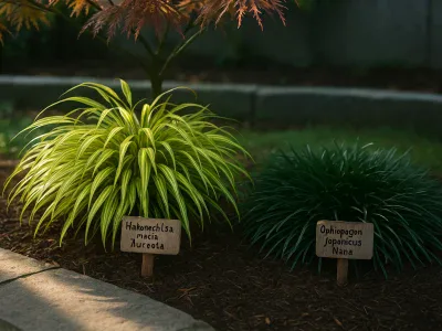 side-by-side-hakonechloa-aureola-and-ophiopogon-nana-in-a-shady-garden