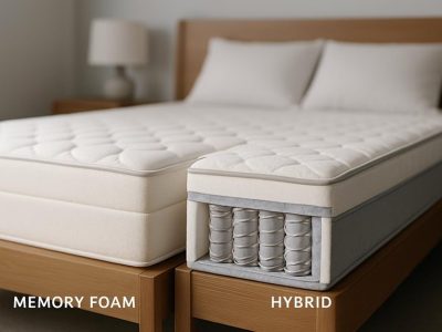 Memory Foam Versus Hybrid Mattress: What’s Different, What’s Not in Real Life mattress type comparison explained