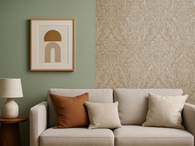 paint or wallpaper choice