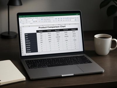 excel product comparison chart